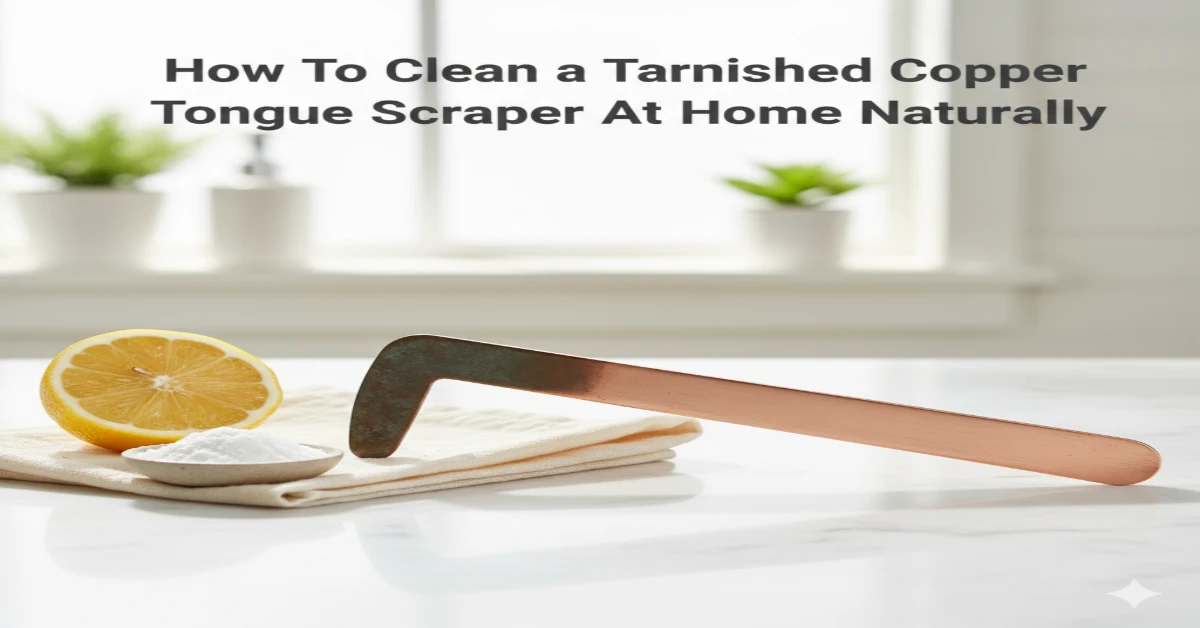 How To Clean a Tarnished Copper Tongue Scraper