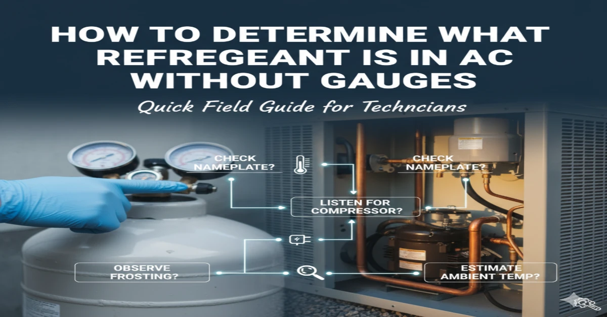 How To Determine What Refrigerant Is In Ac