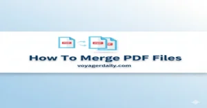 How To Merge Pdf Files